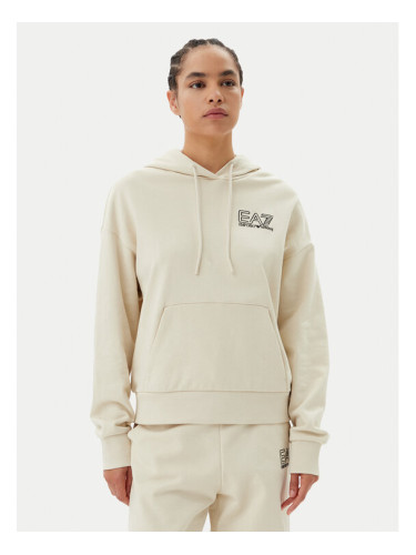 EA7 Emporio Armani Суитшърт 7W000101 AF12473 U1079 Бежов Loose Fit