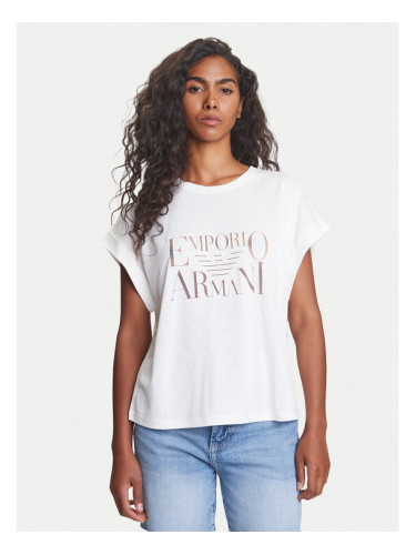 Emporio Armani Тишърт EW000616 AF12187 U1131 Бял Loose Fit