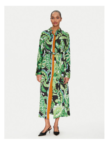 Lola Casademunt by Maite Рокля тип риза MS2516019 Зелен Regular Fit