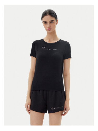 EA7 Emporio Armani Тишърт 7W000274 AF12945 UC001 Черен Slim Fit