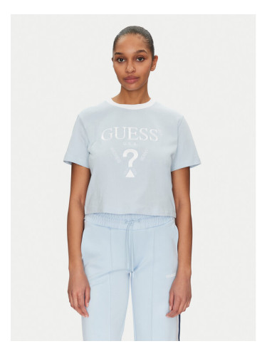 Guess Тишърт V5GI18 I3Z14 Светлосиньо Boxy Fit