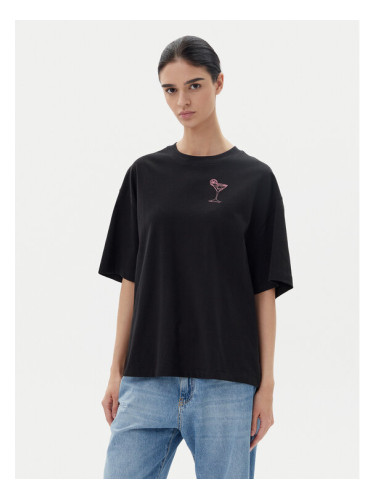 BOSS Тишърт C_Eboyfriend_4 50540441 Черен Oversize
