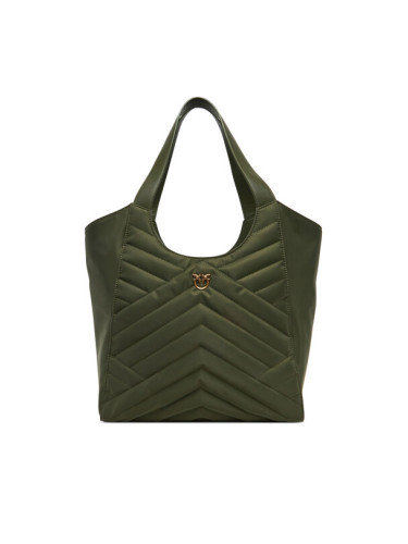 PINKO Дамска чанта Tote Bag Puzzle 104536 A1EU Z99Q Зелен