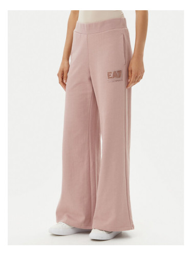 EA7 Emporio Armani Долнище анцуг 7W000179 AF12473 U4079 Розов Wide Leg