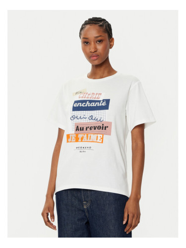 Weekend Max Mara Тишърт Cabina 2515971041 Бял Regular Fit