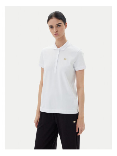 EA7 Emporio Armani Тениска с яка и копчета 7W000030 AF12450 U0002 Бял Regular Fit