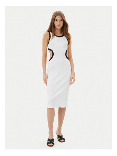 Liu Jo Лятна рокля VA5043 J4822 Бял Regular Fit