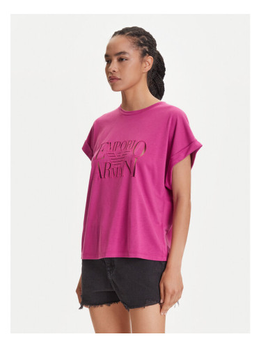 Emporio Armani Тишърт EW000616 AF12187 UA227 Розов Loose Fit
