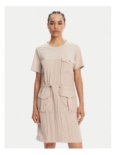 Liu Jo Sport Ежедневна рокля TA5128 T2921 Бежов Regular Fit