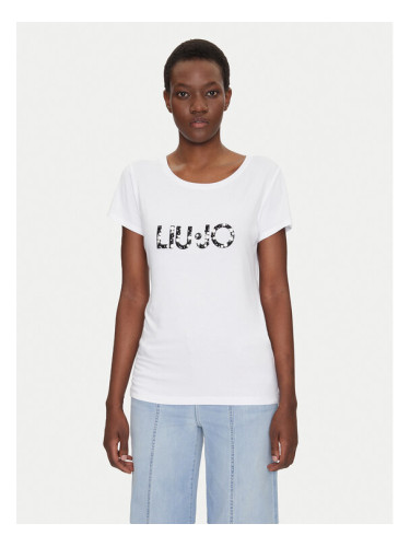 Liu Jo Beachwear Тишърт VA5156 JS360 Бял Regular Fit