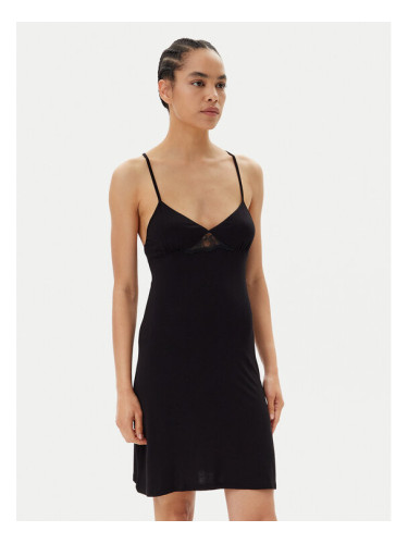 Hunkemöller Ефирна нощница 302116 Черен Slim Fit