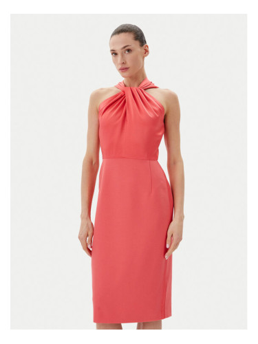 BOSS Коктейлна рокля Datinar 50538291 Коралов Slim Fit