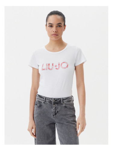 Liu Jo Beachwear Тишърт VA5154 JS003 Бял Regular Fit