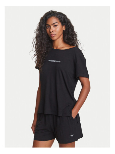 Emporio Armani Тишърт EW000780 AF12192 UC001 Черен Regular Fit