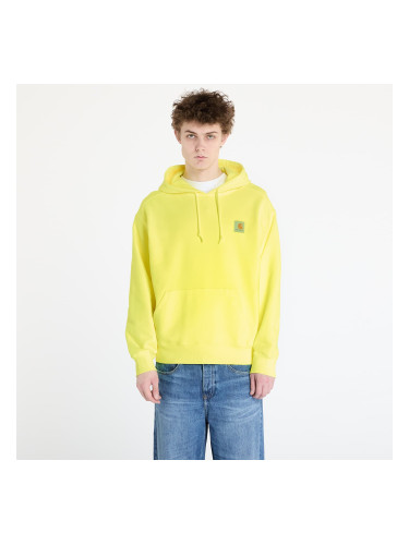 Суитшърт Carhartt WIP Hooded Industry Sweat UNISEX Lumo Yellow Garment Dyed XS