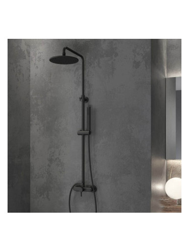 Душ система със смесител черен мат Artemis Nero