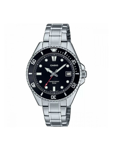 Мъжки часовник Casio MDV-10D-1A1VEF Черен Сребрист (Ø 38,5 mm)