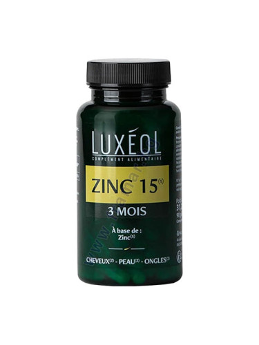 ЛЮКСЕОЛ ЦИНК капсули 15 мг * 90