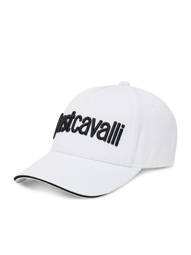 Шапка с козирка Just Cavalli 78RAZK30 ZG192 Бял