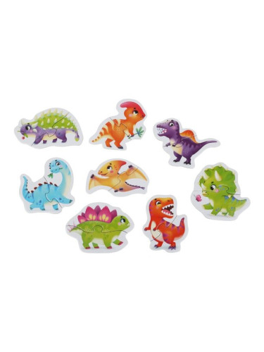 Комплект образователни пъзели за най-малките, Puzzlika - Динозаври