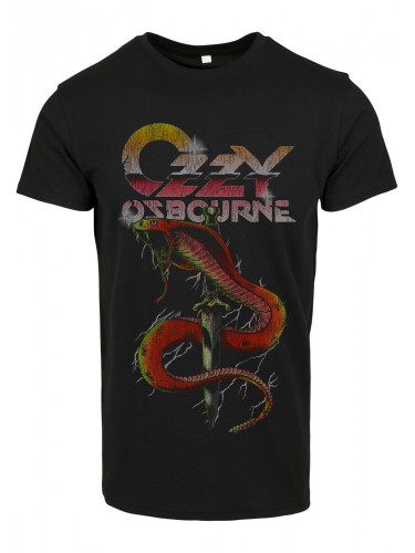 Мъжка тениска в черно Merchcode Ozzy Osbourne Vintage Snake 