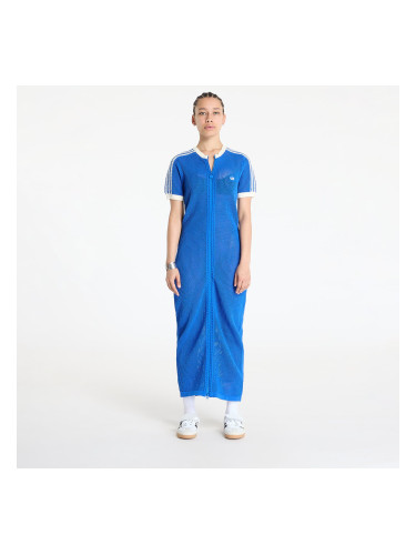 Облекло adidas Originals Premium Crochet Dress Blue/ Blue S