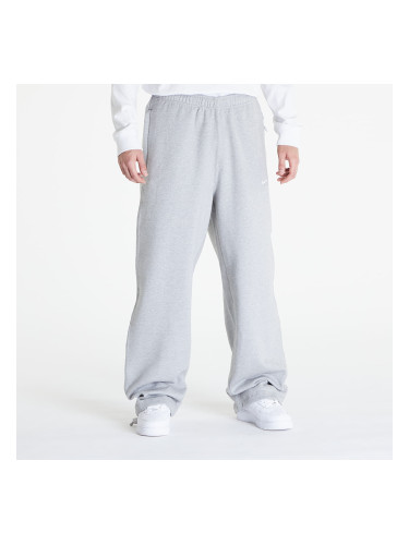 Потници Nike Solo Swoosh Men's Open-Hem Brushed-Back Fleece Pants Dk Grey Heather/ White XXL