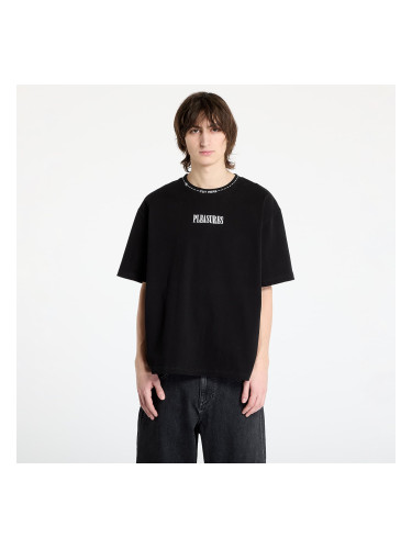 Тениска PLEASURES Cut Here Heavyweight T-Shirt Black S