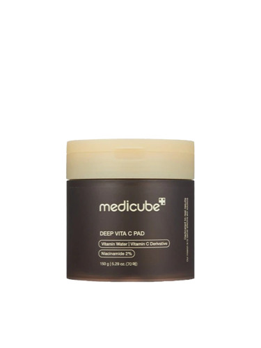 Тампони за лице изсветляват с Витамин С MEDICUBE Deep Vita C Pad /70бр/