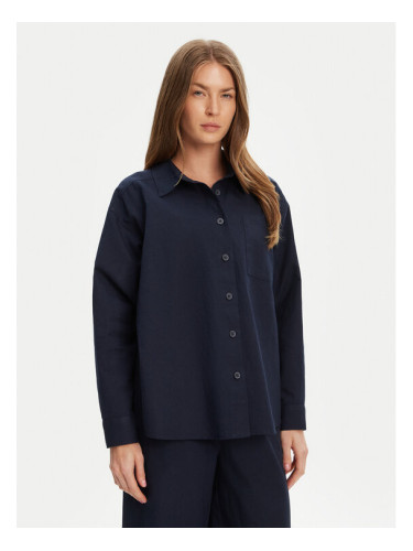 Mustang Риза Willow 1016575 Тъмносин Relaxed Fit