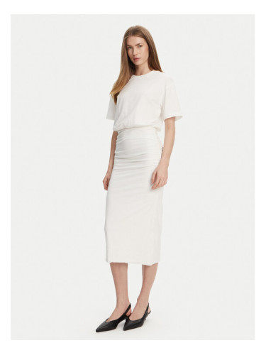 Marella Ежедневна рокля Ileana 2513621014 Бял Slim Fit