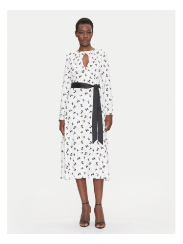 Fracomina Ежедневна рокля FS25SD2006W732T8 Бял Regular Fit