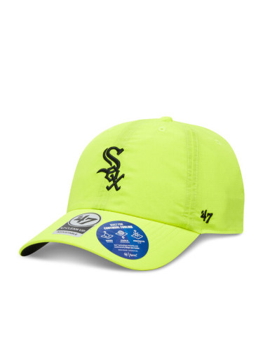 47 Brand Шапка с козирка MLB Chicago White Sox brrr ’47 CLEAN UP B-BRRRC06BBU Жълт