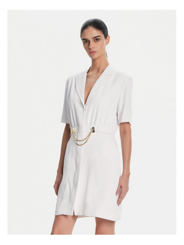 Fracomina Коктейлна рокля FS25SD1001W47601 Бял Regular Fit