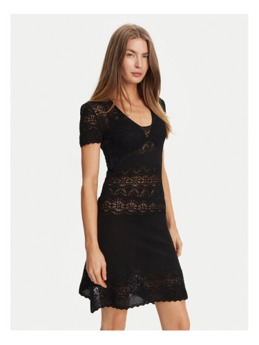 TWINSET Плетена рокля 251TT3212 Черен Slim Fit