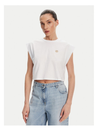 TWINSET Тишърт 251TT2043 Бял Regular Fit