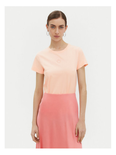PINKO Тишърт Bussolotto 100355 Розов Regular Fit