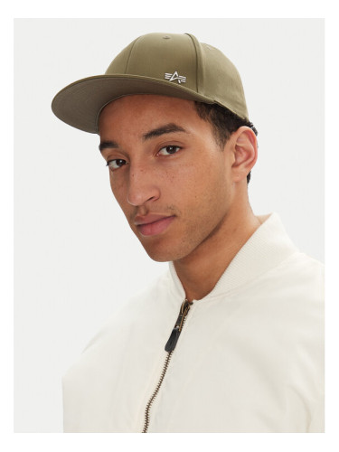 Alpha Industries Шапка с козирка Metal Label 156905 Зелен