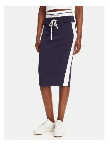 PINKO Пола тип молив Marmolada Gonna 104740 A2FQ Тъмносин Slim Fit