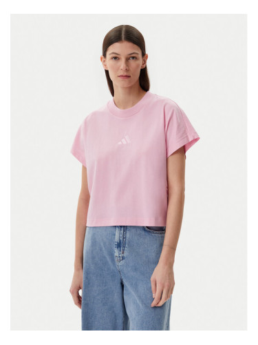 adidas Тишърт ALL SZN JD0187 Розов Regular Fit