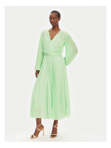 TWINSET Коктейлна рокля 251TP2330 Зелен Regular Fit