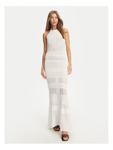 TWINSET Плетена рокля 251TT3105 Екрю Slim Fit