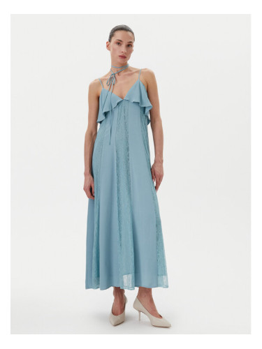 TWINSET Лятна рокля 251TP2412 Син Regular Fit