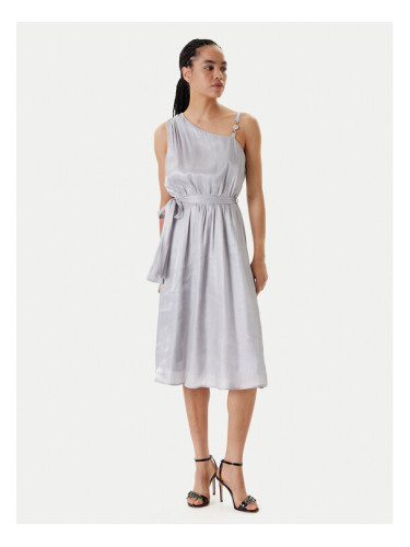 Fracomina Коктейлна рокля FQ25SD2009W797T4 Сребрист Regular Fit