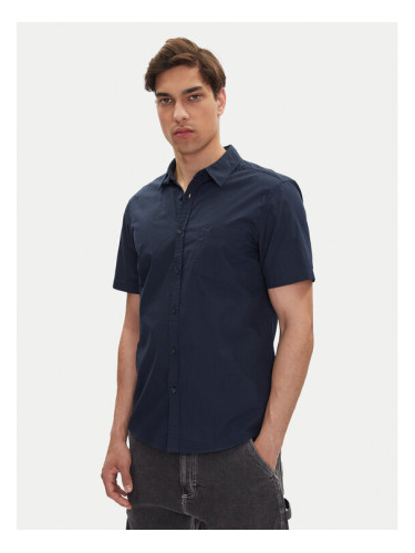 Mustang Риза Gilroy 1016251 Тъмносин Slim Fit