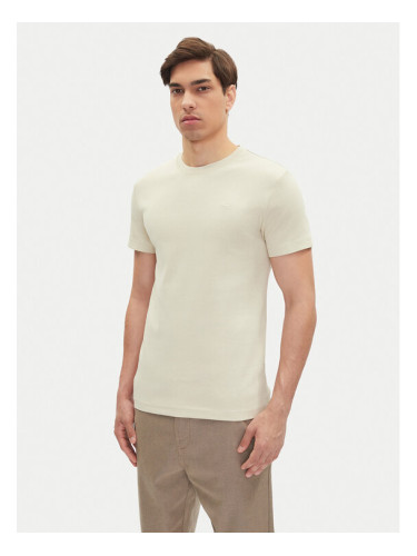 Mustang Тишърт Allen 1016486 Бежов Slim Fit