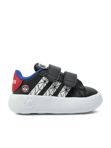 adidas Сникърси Marvel's Spider-Man Grand Court JS0743 Черен