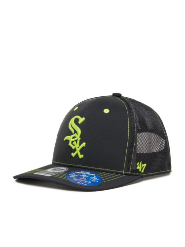 47 Brand Шапка с козирка MLB Chicago White Sox XRAY ’47 TRUCKER B-XRAYD06BBP Черен