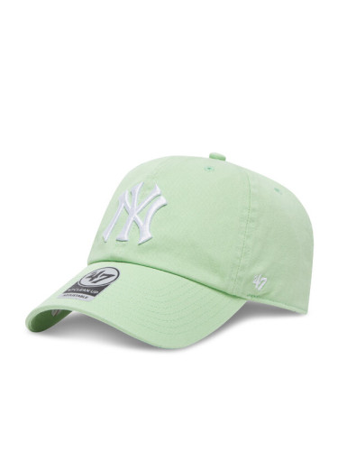 47 Brand Шапка с козирка MLB New York Yankees '47 CLEAN UP B-RGW17GWS Зелен
