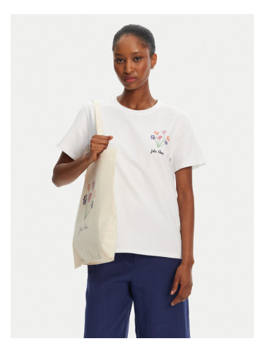 Marella Тишърт Cappero 2515971052 Бял Regular Fit